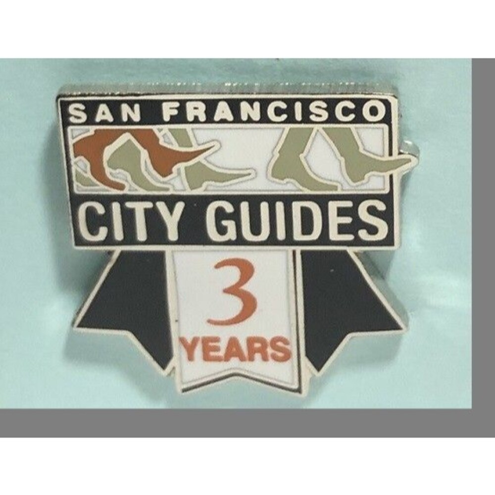San Francisco CITY GUIDES  3 year Pin  Souvenir,Collectible